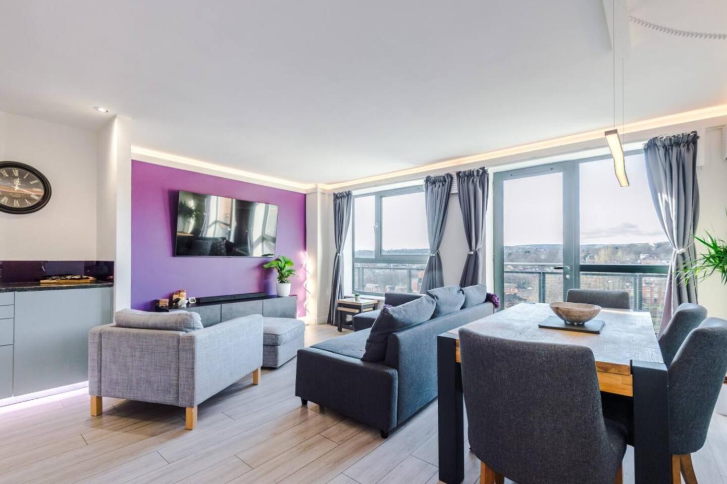 High-Spec Penthouse Central Free Parking Space Sheffield Buitenkant foto